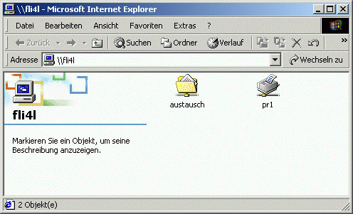Freigabe und Drucker unter Windows