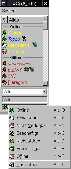 licq 1.1.0 dev-Version